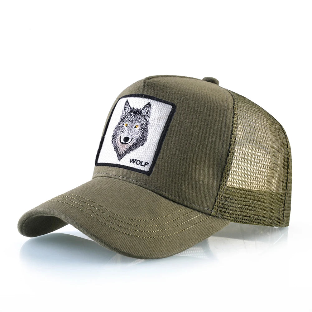 Wolf Patch Trucker Cap