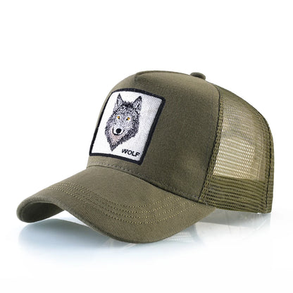 Wolf Patch Trucker Cap