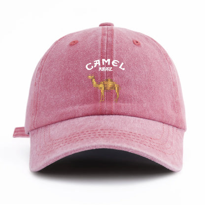 Camel Print Washed Retro Dad Baseball Cap