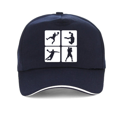 Handball Print Hip Hop Adjustable Baseball Cap