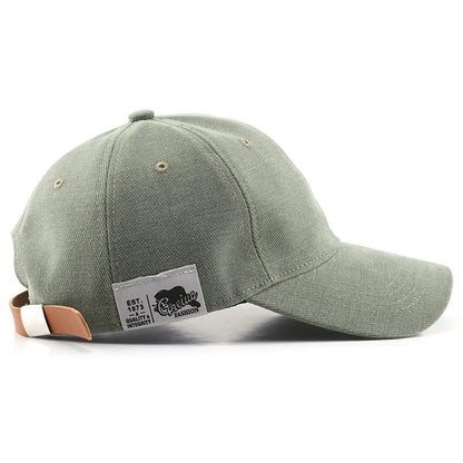 Solid Cotton Golf Baseball Cap