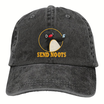 Noot Pingu Penguin Snapback Baseball Cap