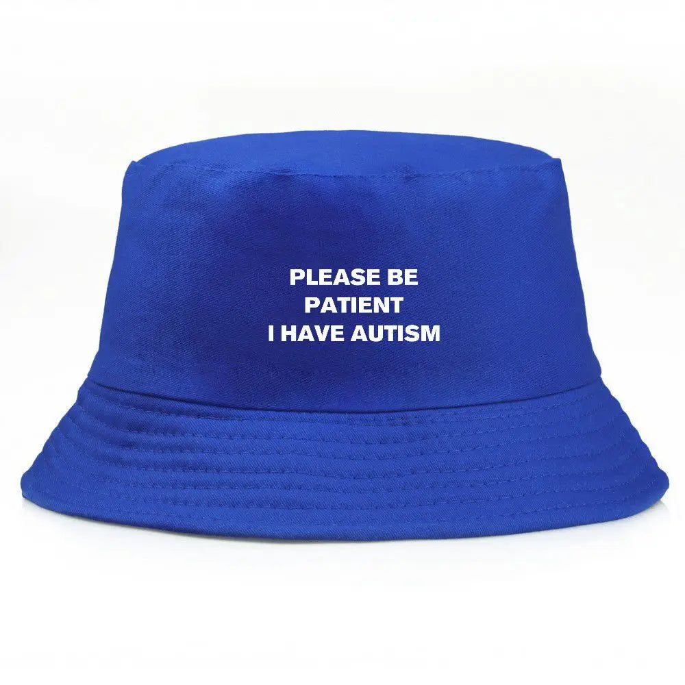 Please Be Patient Letter Reversible Bucket Hat