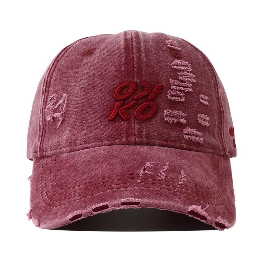 Retro Washed Letter Embroidered Baseball Cap