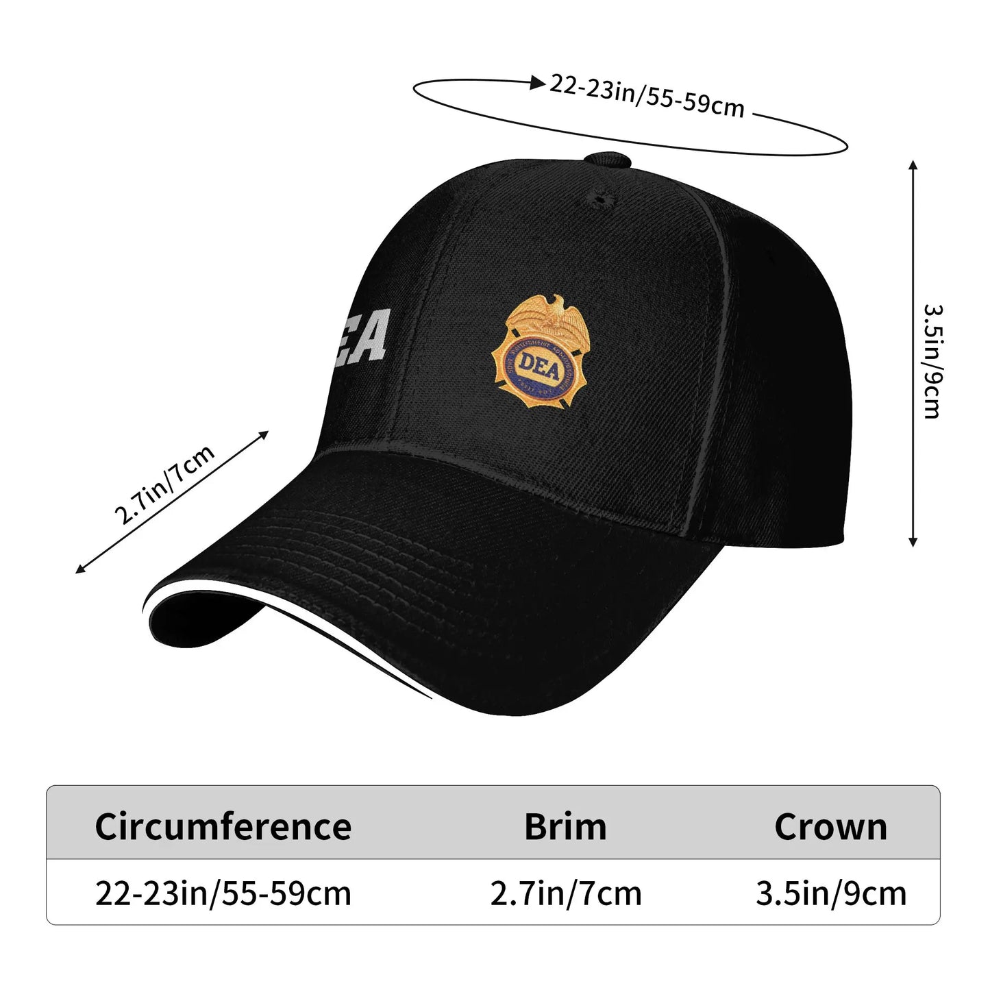 Dea Us Federal Interdiction Agency Baseball Cap