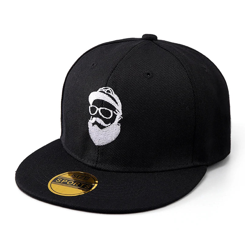 Bearded Uncle Embroidered Street HipHop Snapback Cap