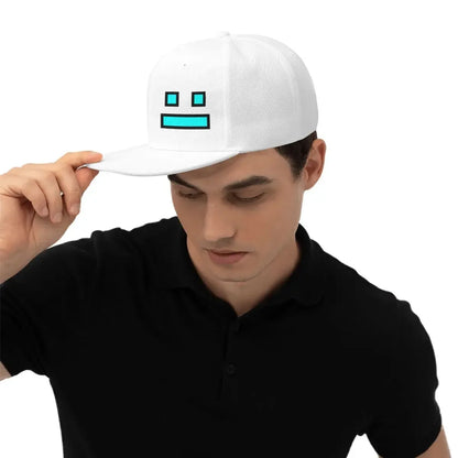 Geometry Dash Gaming Streetwear Adjustable Snapback Cap