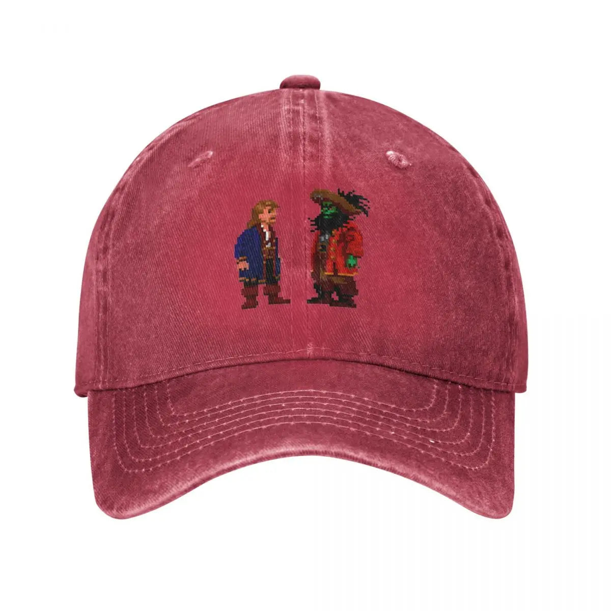 Guybrush LeChuck Monkey Island Distressed Denim Baseball Cap