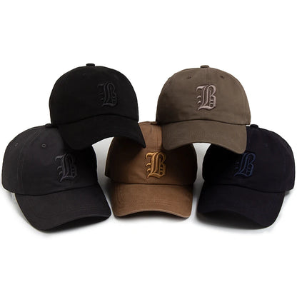 Letter Embroidered Cotton Trucker Baseball Cap