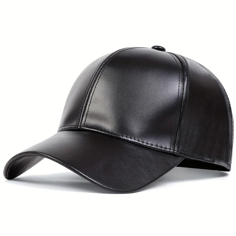 PU Leather Baseball Cap