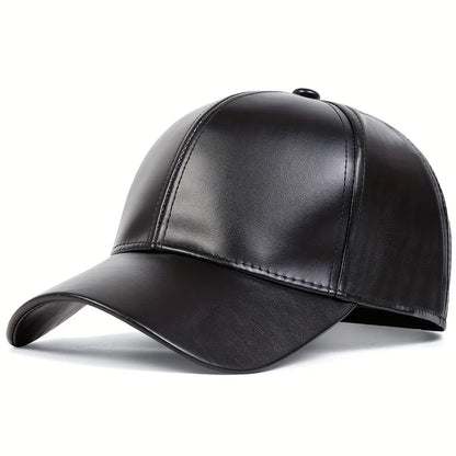 PU Leather Baseball Cap