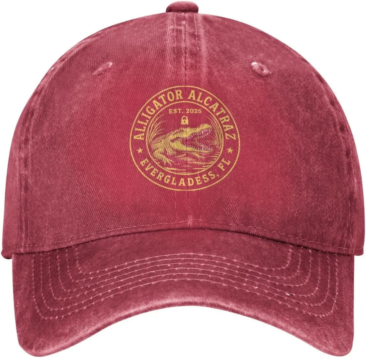 Alligator Alcatraz Low Profile Washed Baseball Cap