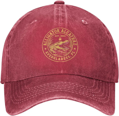 Alligator Alcatraz Low Profile Washed Baseball Cap