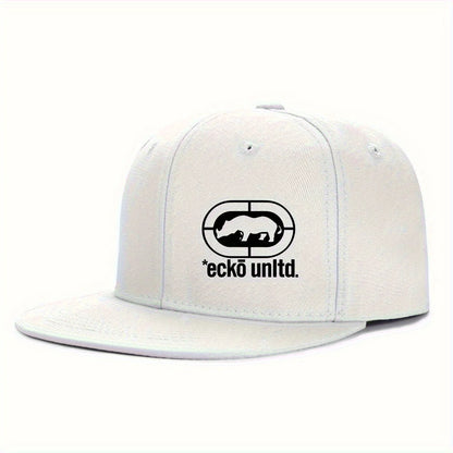 Fun Pattern Adjustable Flat Brim Baseball Hat