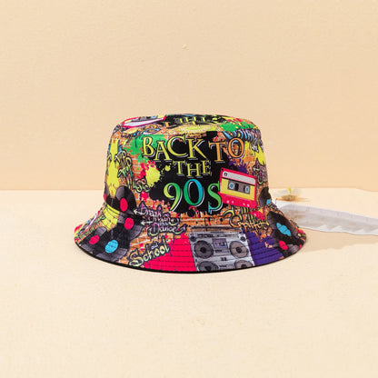 Classic Retro 90s Reversible Bucket Hat