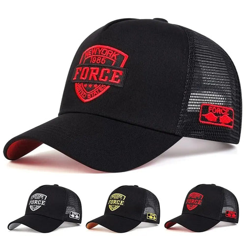 Summer Men Mesh Baseball Cap Outdoor Sport Letter