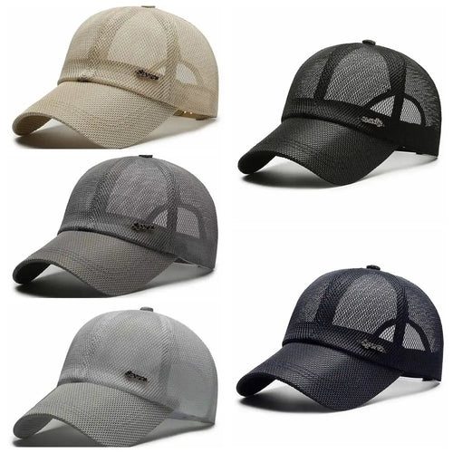 Letter Mesh Breathable Snapback Baseball Cap