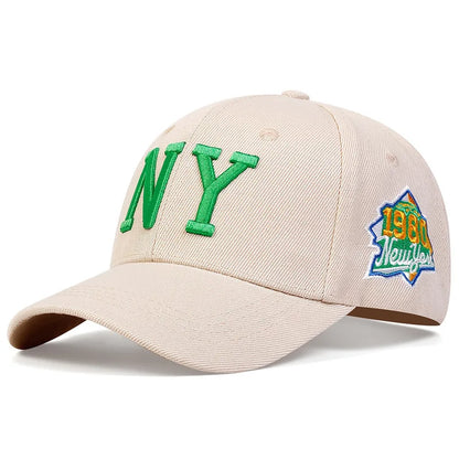 NY Letter Embroidery Baseball Cap