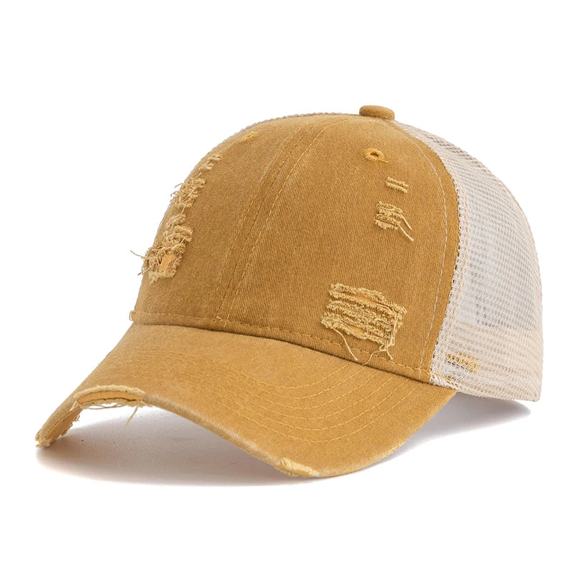 Unisex Washed Cotton Trucker Cap