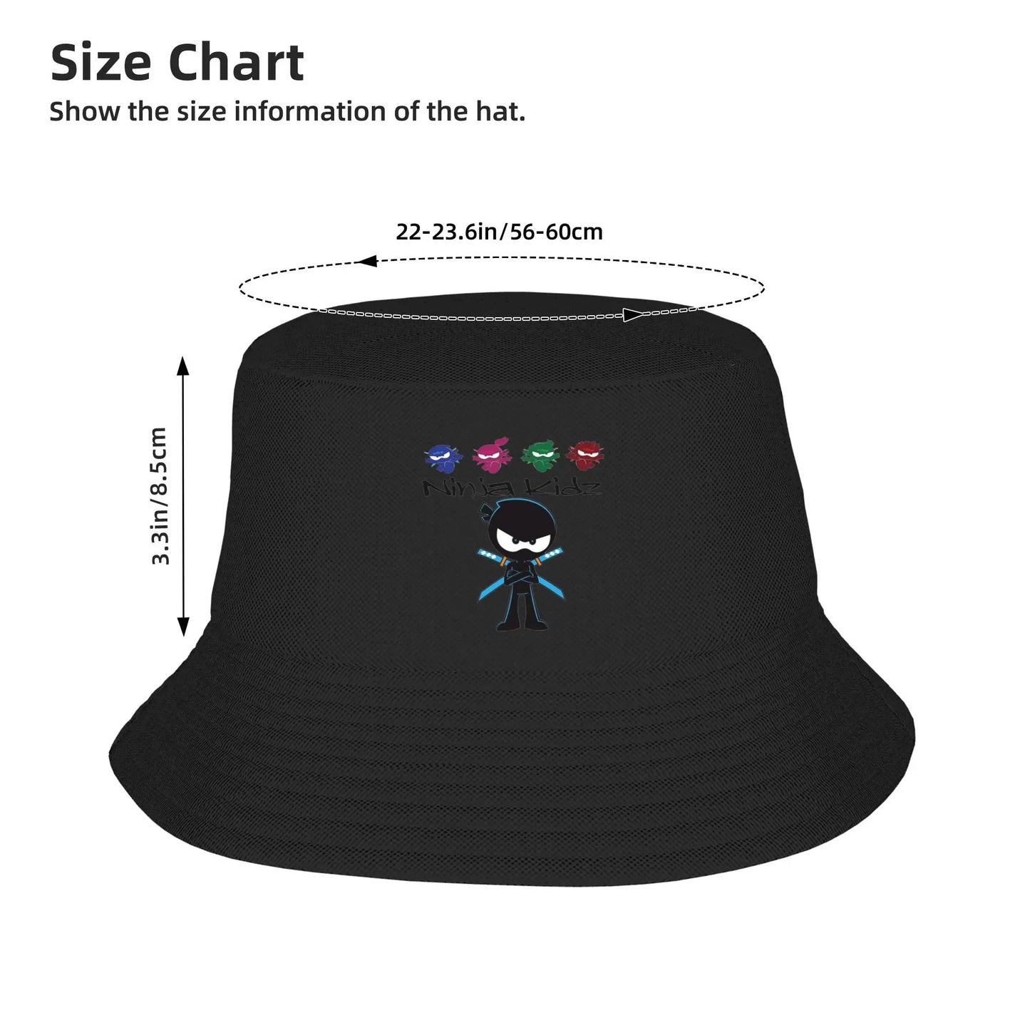 Ninja Kidz Cool Outdoor Beach Fishing Bucket Hat