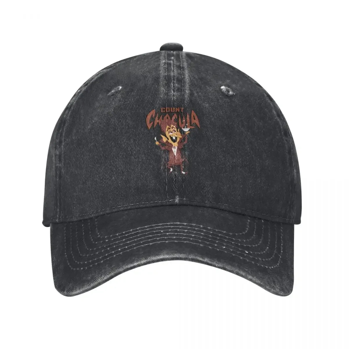 Classic 70s Count Chocula Mascot Logo Baseball Cap