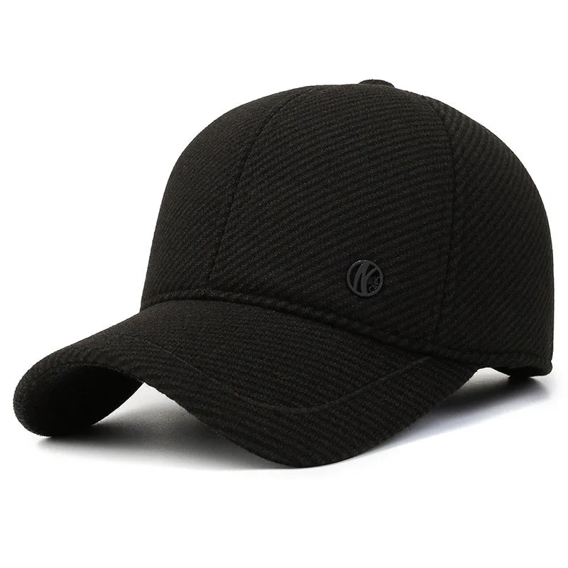 Autumn Winter Baseball Cap with Ear Flaps