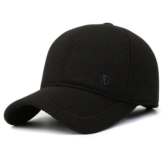 Autumn Winter Baseball Cap with Ear Flaps