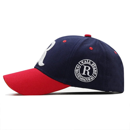 Summer Fishing Embroidered Letter Sun Baseball Cap