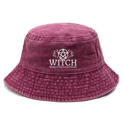 Vintage Denim Pentagram Y2K Streetwear Bucket Hat