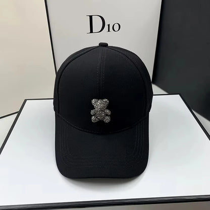 Crystal Teddy Bear Baseball Cap