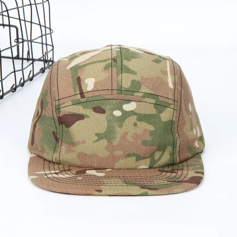 Camouflage Panel Snapback Baseball Hat