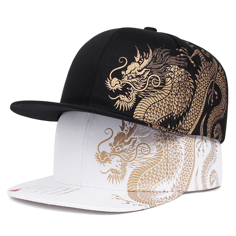 Creative Dragon Print Street Hip Hop Snapback Cap