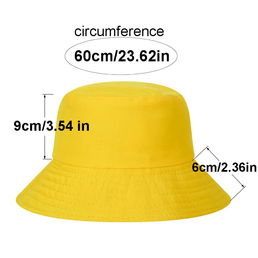 France Print Reversible Cotton Outdoor Fisherman Bucket Hat