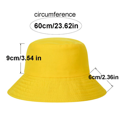 France Print Reversible Cotton Outdoor Fisherman Bucket Hat