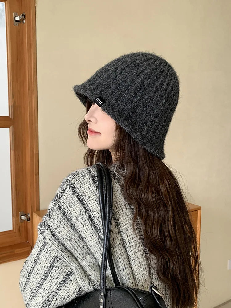 Knit Woolen Bucket Hat