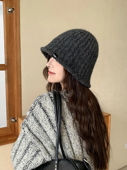 Knit Woolen Bucket Hat