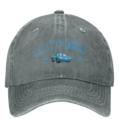 Sally Carrera Lightning McQueen Washed Blue Baseball Cap