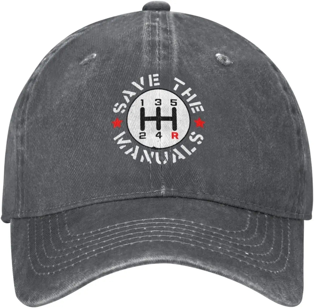 Save The Manuals 5 Speed Gear Shift Baseball Cap