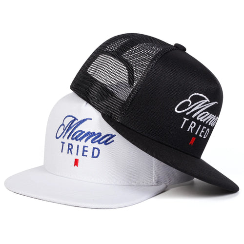 Unisex Mama TRIED Letter Embroidery Hip-hop Net
