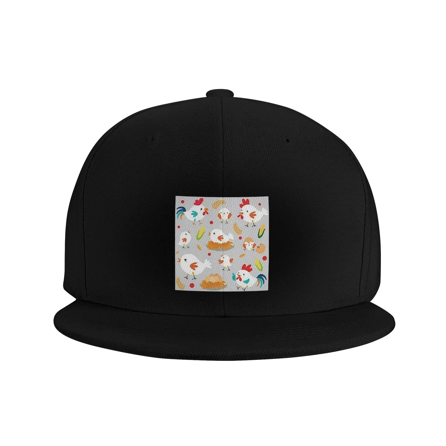 Cute Chicken Family Cartoon Casual Snapback Cap