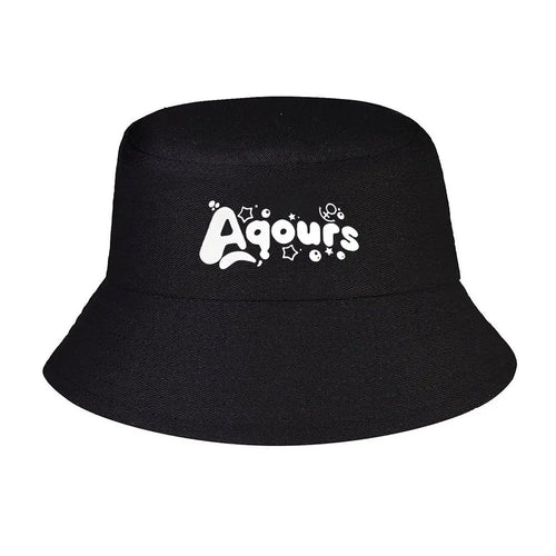 Aqours Pastel Pop Group Text Bucket Hat