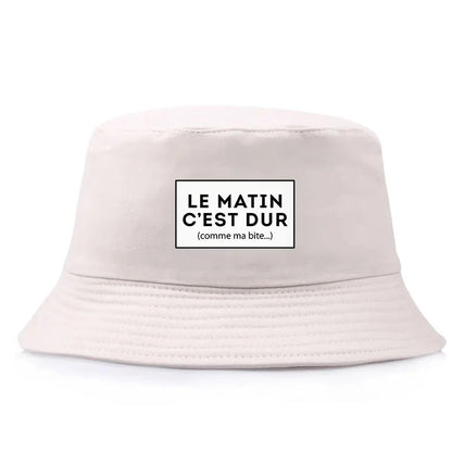 Funny French Quote Reversible Bucket Hat