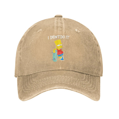 S Simpson Skateboard Casual Baseball Cap