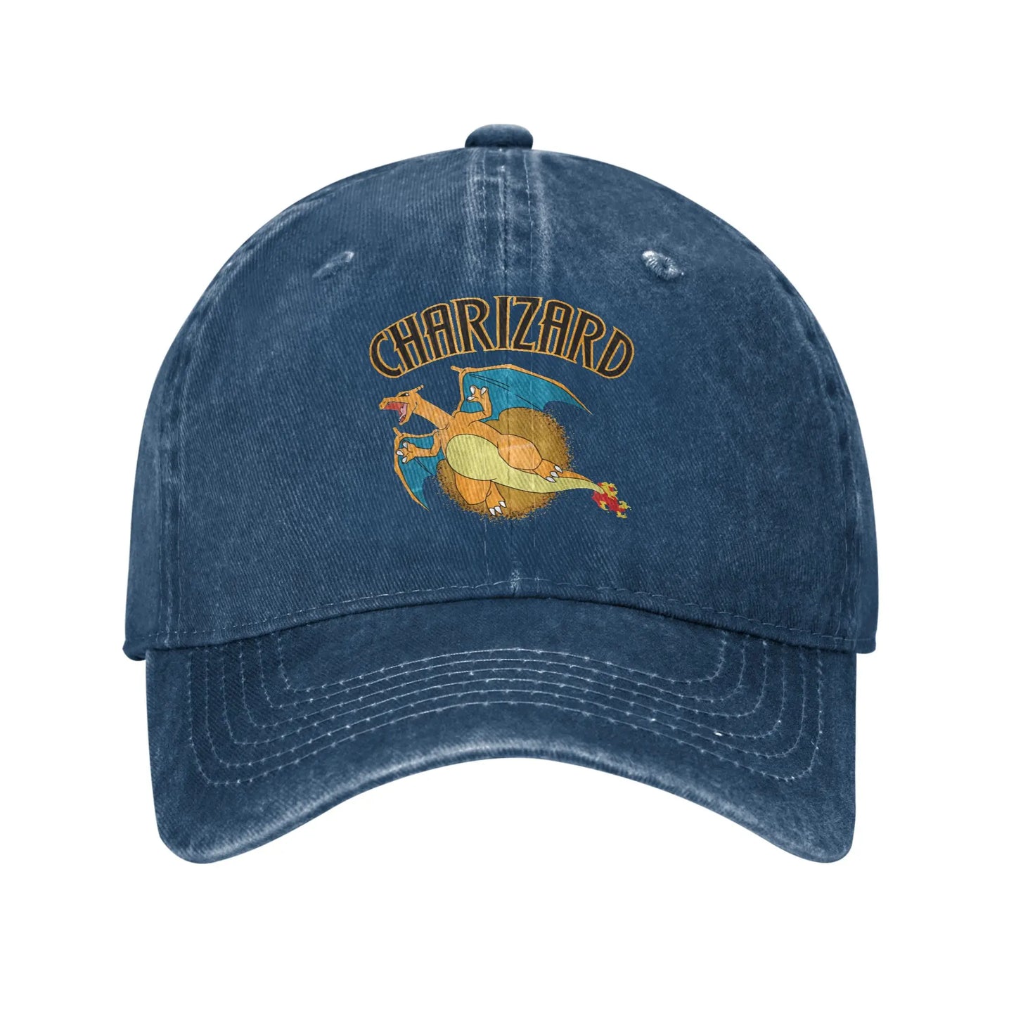 Pokemon Charizard Washed Trucker Baseball Cap