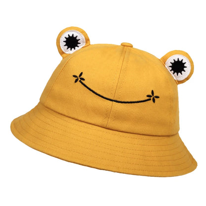 Unisex Cute Frog Style Personality Bucket Hats Fishermen Caps