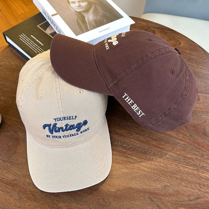 RICYGVM Letter Embroidery Cotton Baseball Cap