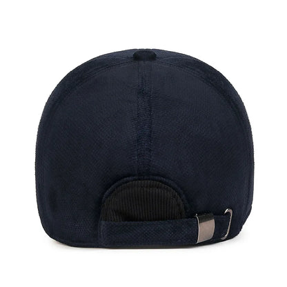 Autumn Winter Fleece-Lined Cotton Baseball Cap