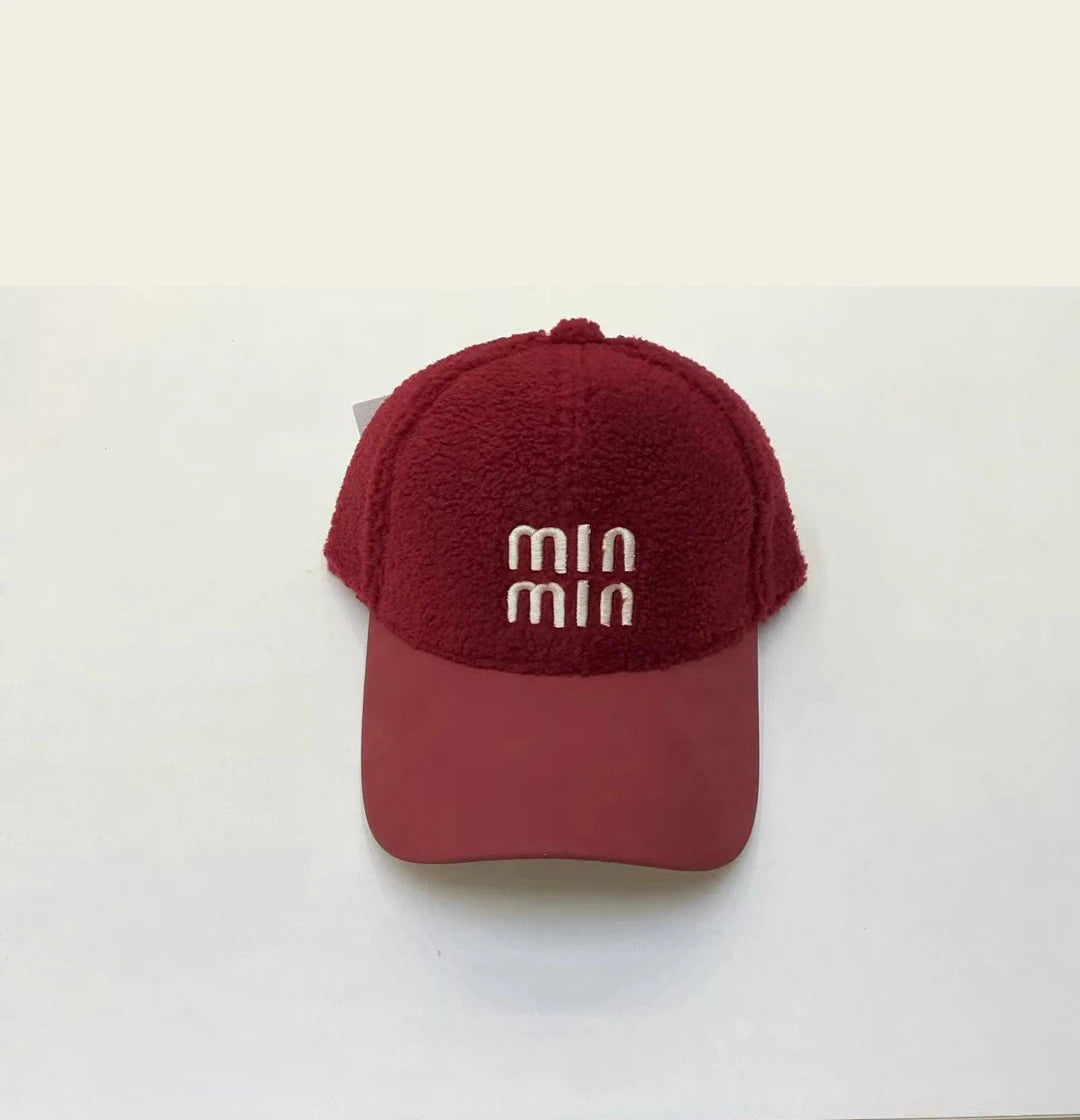 Luxury Lamb Wool Y2K Baseball Cap