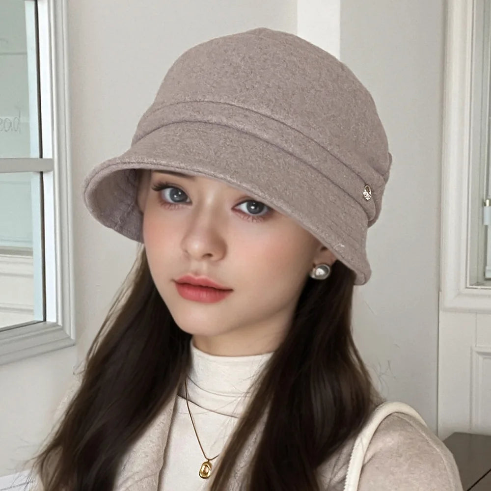 Women's Foldable Warm Bucket Hat