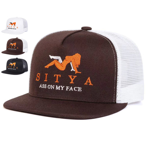 SITYA Letter Embroidery Trucker Snapback Cap